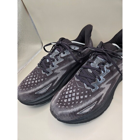 Hoka One One Clifton 9 Shoes Mens 13D Triple Black Running Athletic Gym Sneakers main image 8